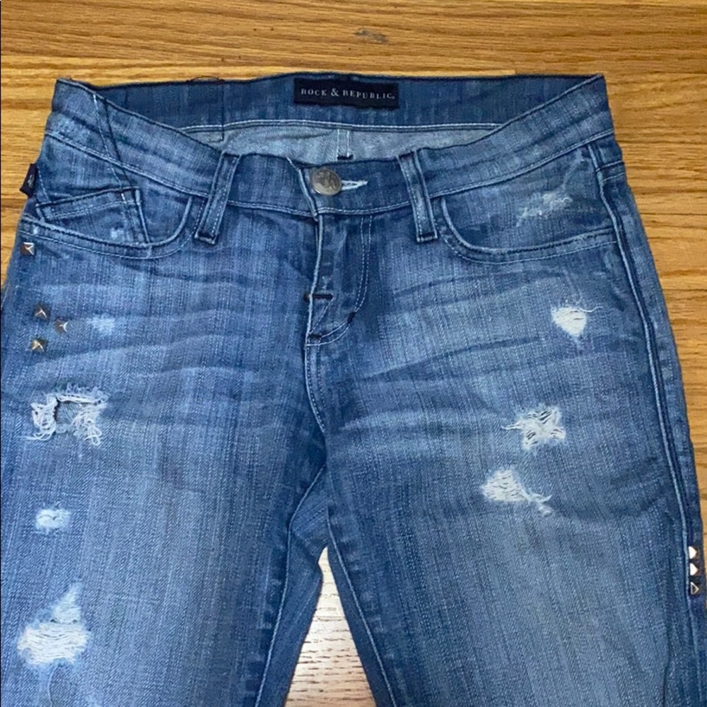 Rock & Republic studded jeans.